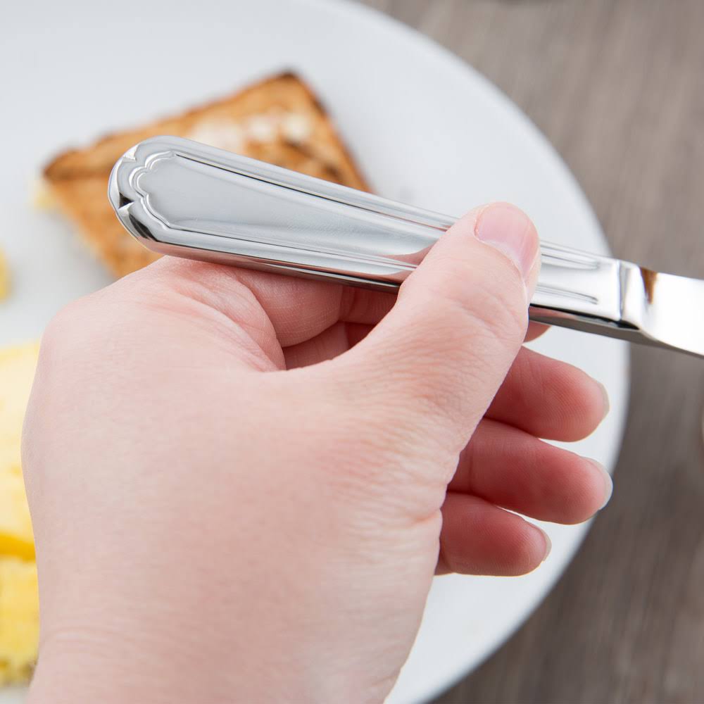 18/0 Stainless Steel Bread and Butter Knife - 36/Case I316