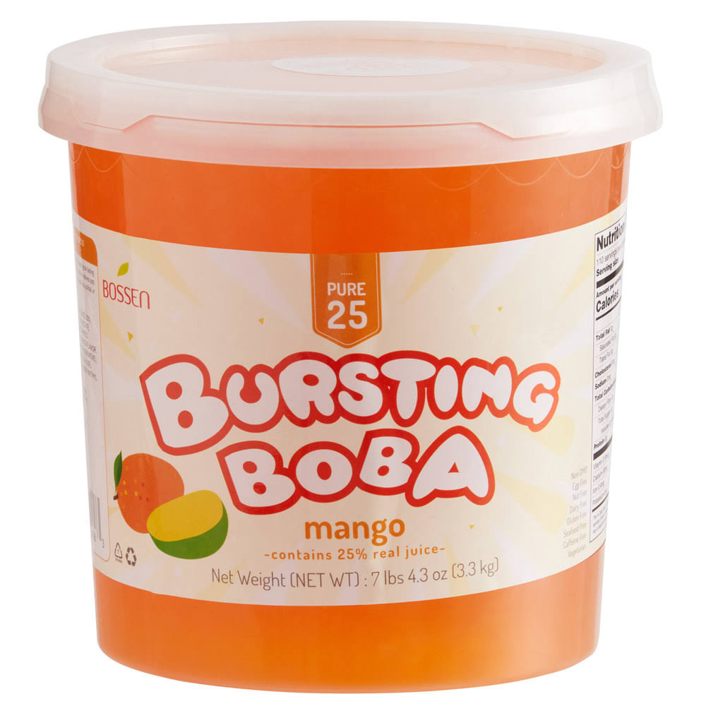 7.26 lb. Mango Bursting Boba - 4/Case R375