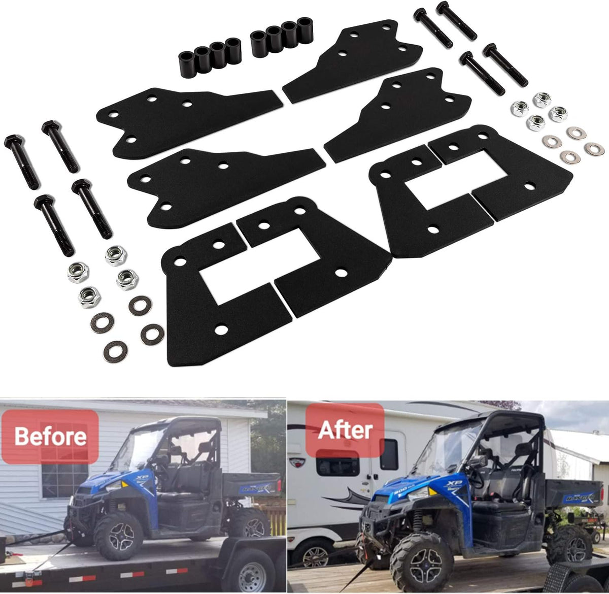 3" Front & 3" Rear Lift Kit for Polaris Ranger Full UTV Pack of 2 A44217