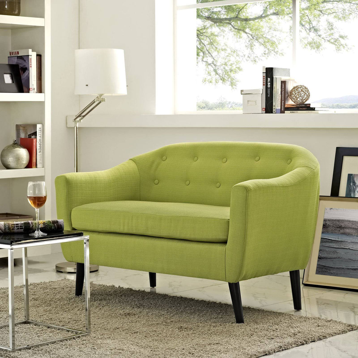 Light Gray Loveseat W4030