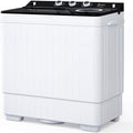 Semi-automatic Twin Tub Washing Machine, White & Black J143