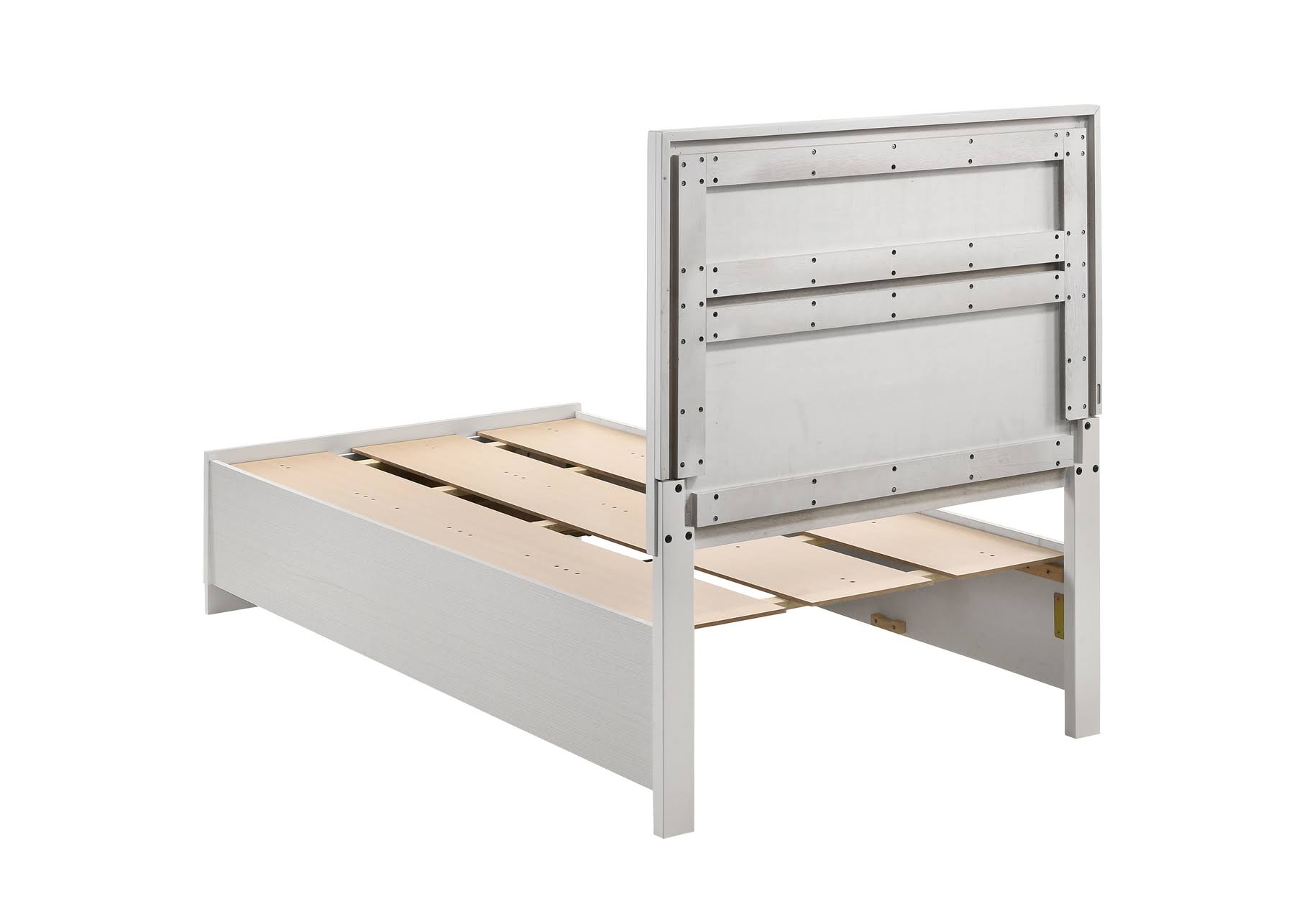 White Twin Storage Bed D157485