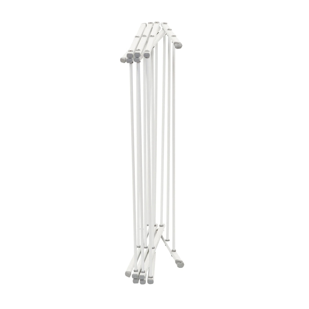 White Collapsible Metal Clothes Drying Rack U9929