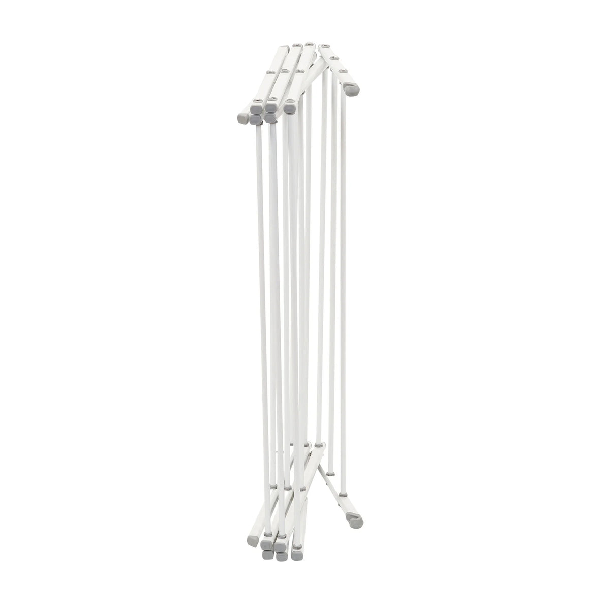 White Collapsible Metal Clothes Drying Rack U9929