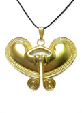 24k Gold Plated Butterfly Pendant Necklace J179