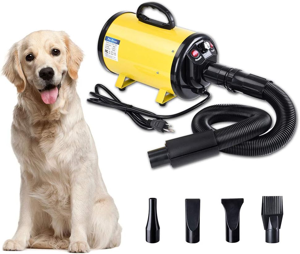 2400W 3.2HP Black Pet Hair Dryer D4870