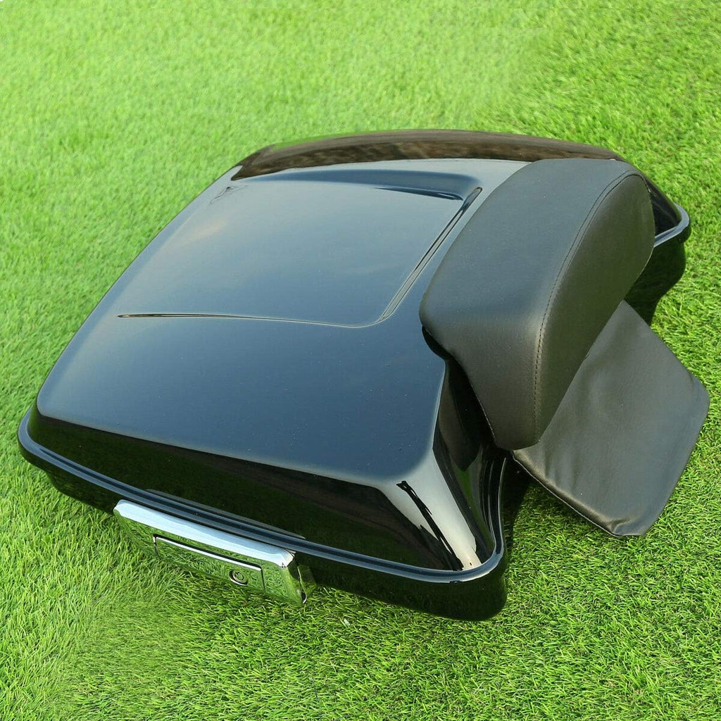 5.5" Tour Pack Trunk with 2-UP Mounting Rack and Backrest V328