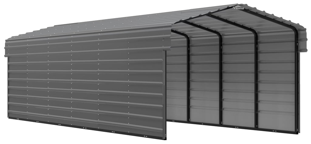 Galvanized Steel Carport Kit, 10' x 29' x 7' B31283