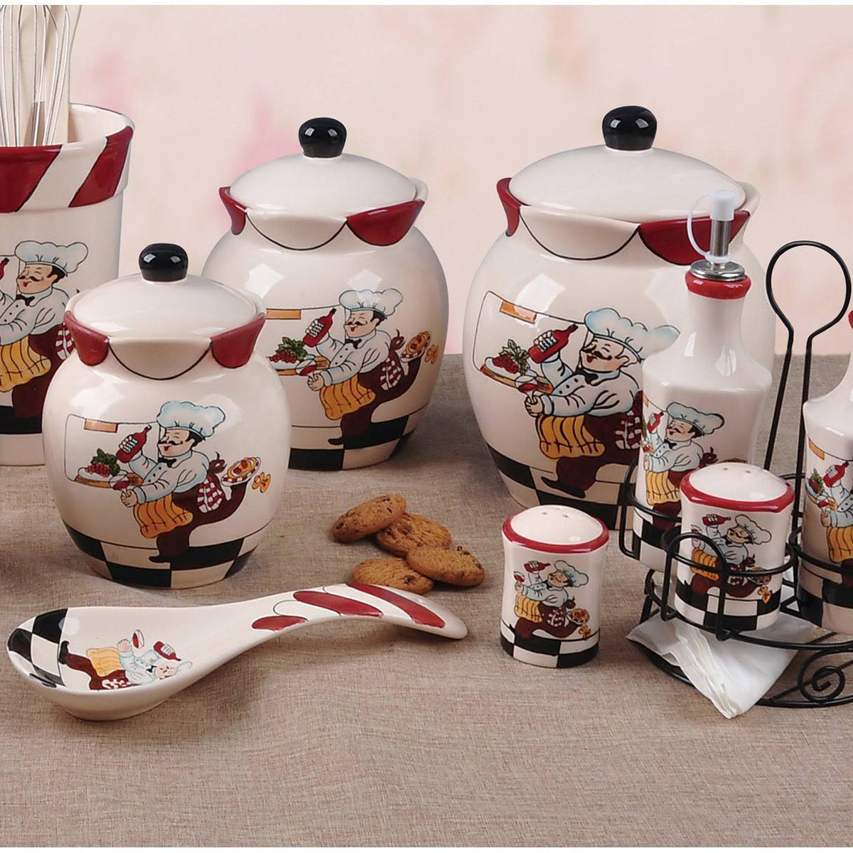 3 Piece Ceramic Canister Set C578158