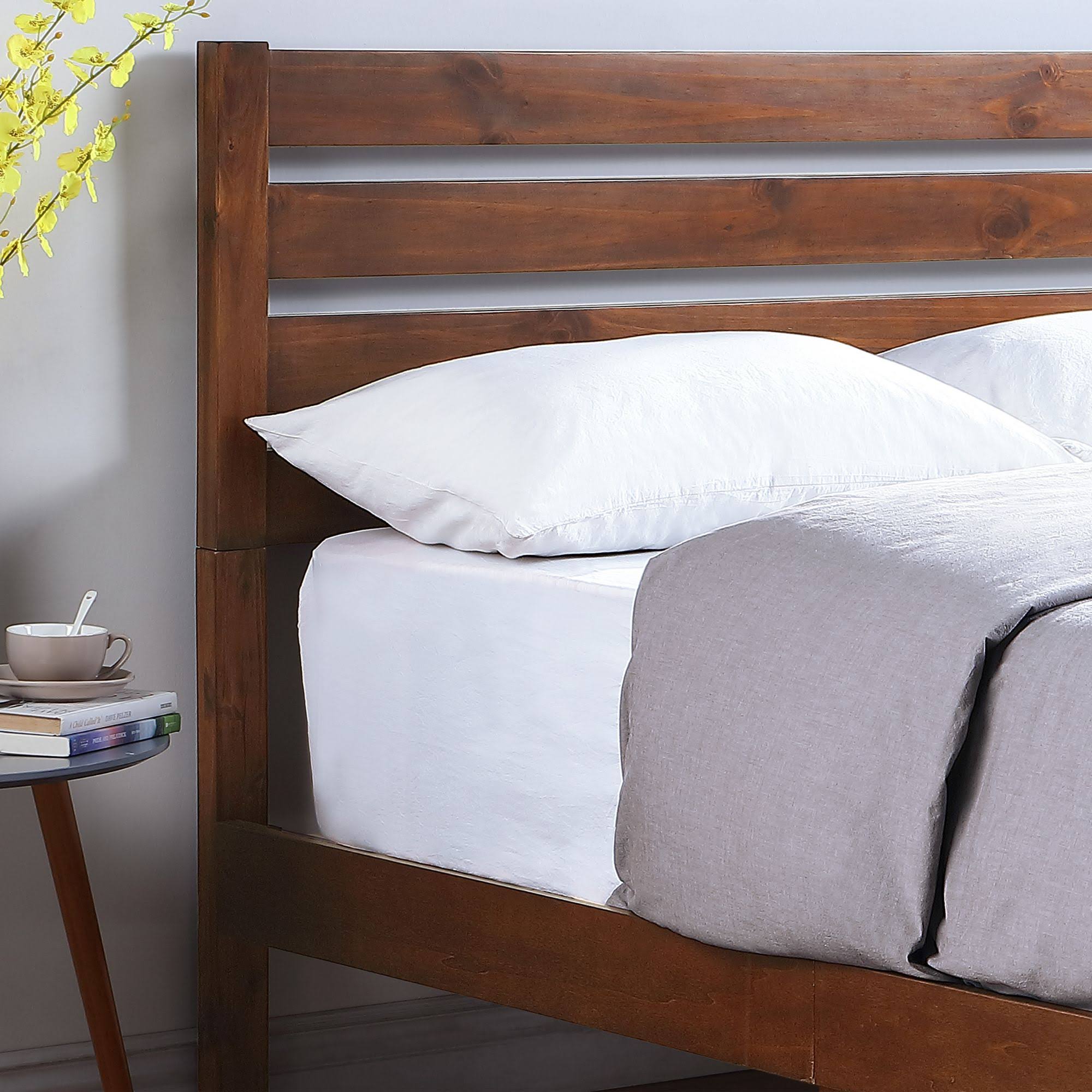 Queen Size Brown Bed Frame P1595