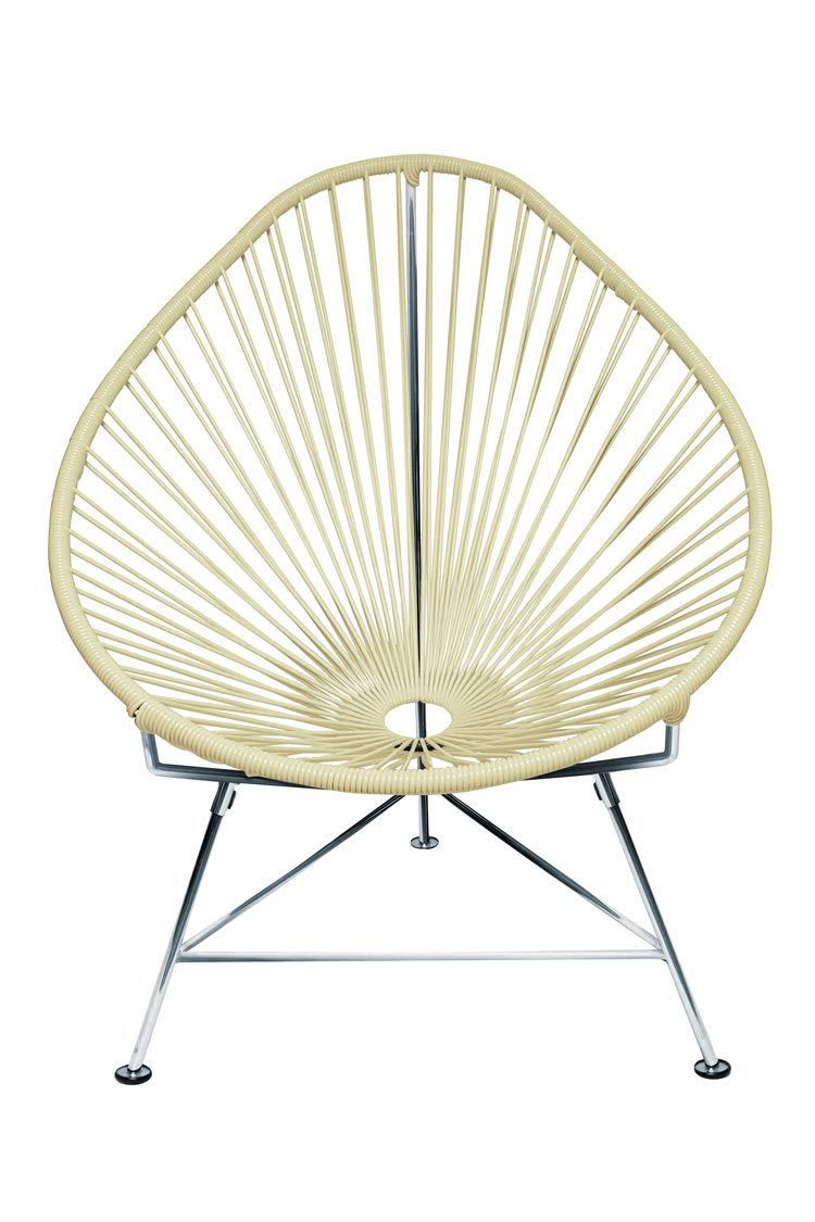 Junior Acapulco Chair Chrome/Ivory U308