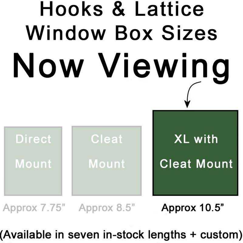 XL Catalina Window Box with Cleat Mounting System Y17974