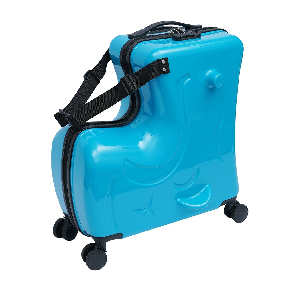 Blue 20" Hard Luggage Ride-on Travel Case G15557