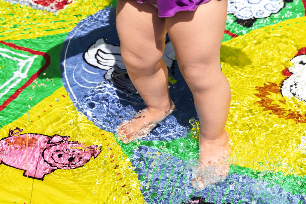 Multicolor Toddler Sprinkler Splash Pad 65 in. x 44 in. K729403