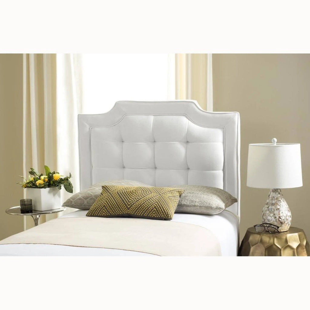 Navy Tufted Linen Full Headboard N95026