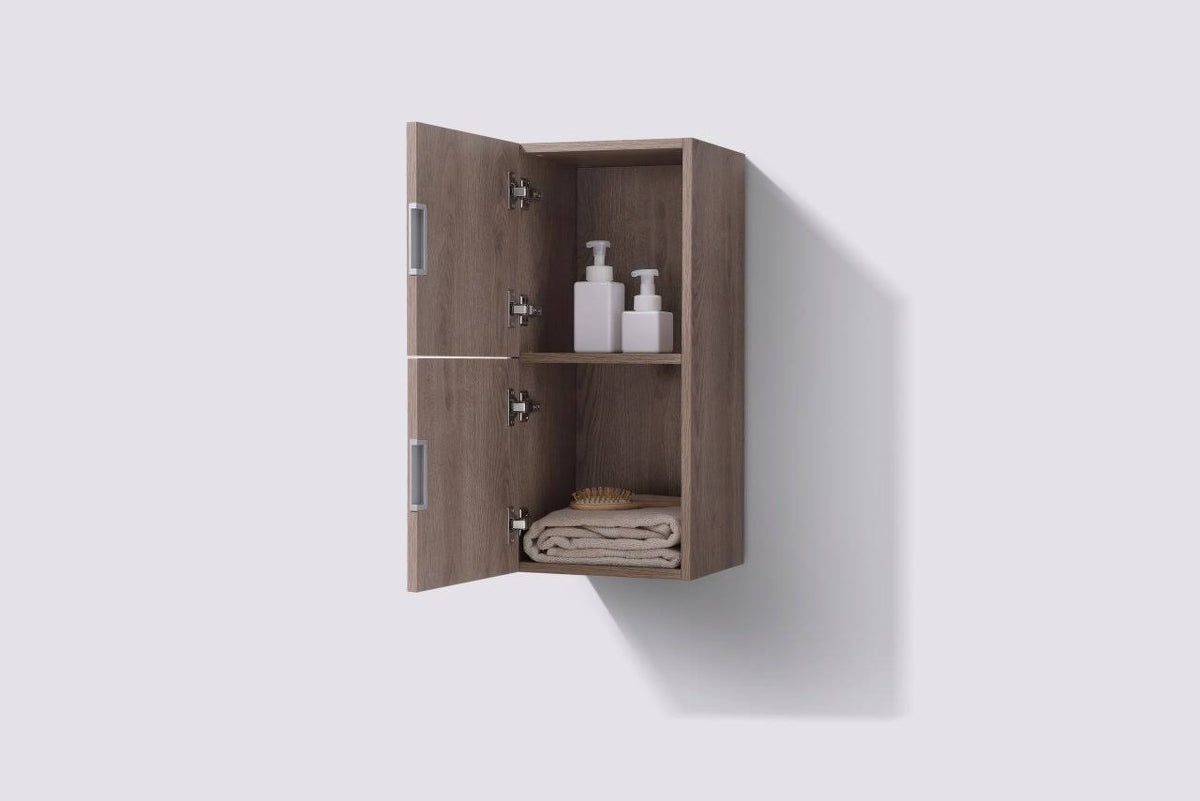 Linen Side Cabinet with Two Doors in Butternut Wood Finish H146