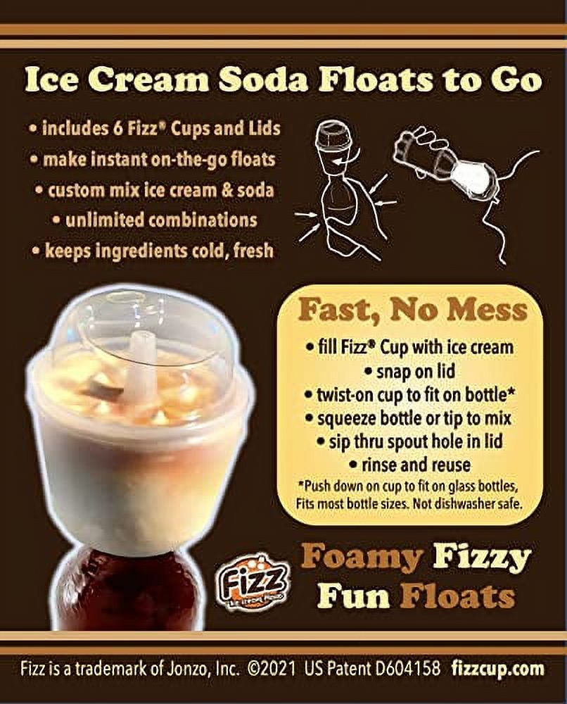 12-Pack Reusable Ice Cream Float Accessories H1591