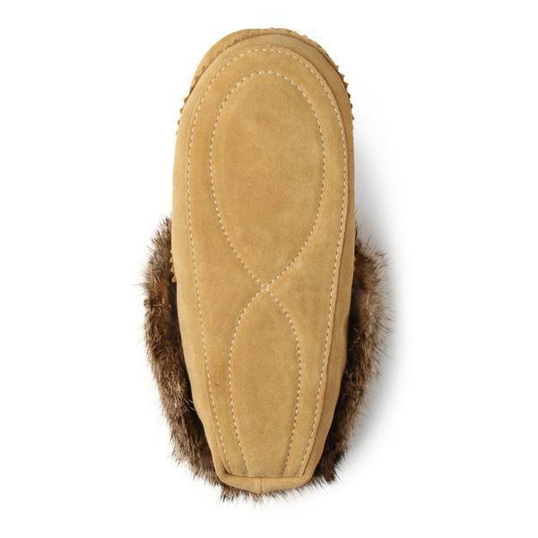 Genuine Rabbit Fur Lined Moccasin I234072