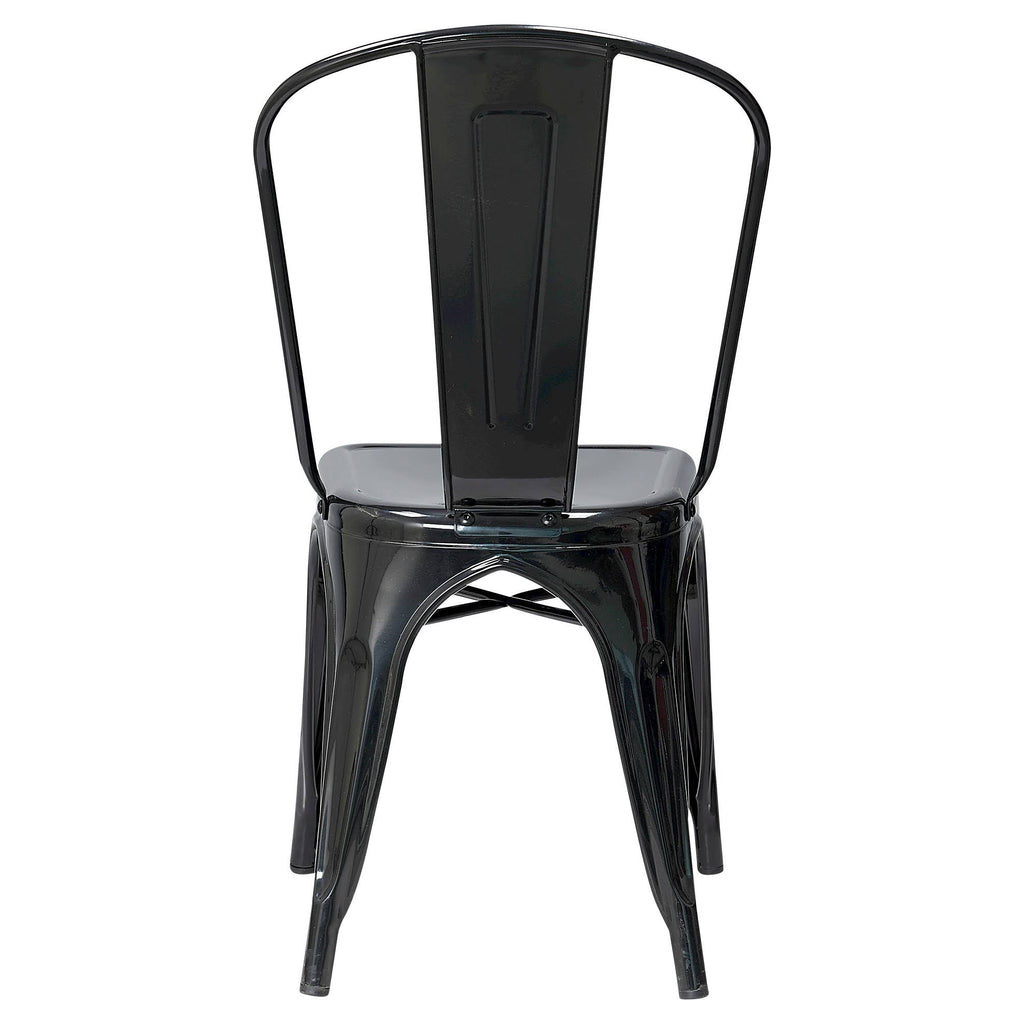 Black High Back Dining Chair Set of 2 W10150